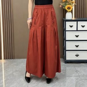 Wide-Leg Culottes Pants