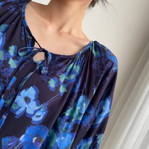 Large Floral Print Dress