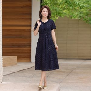 Checked Print Dress (Plus Size)